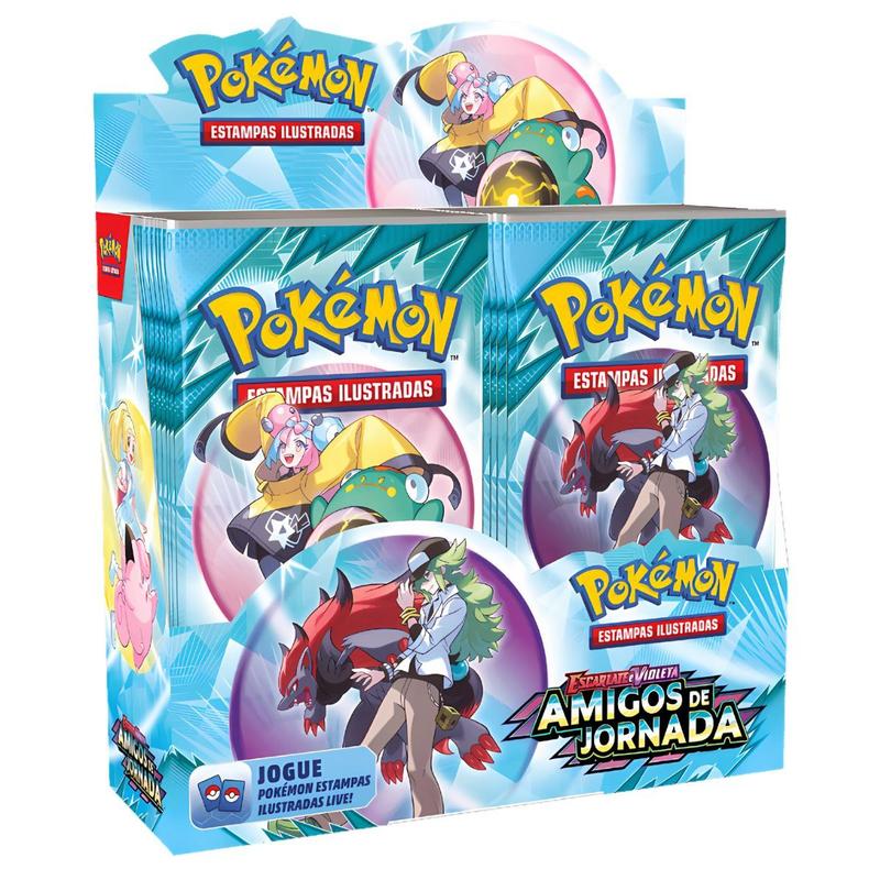Box Display Pokémon TCG Escarlate e Violeta 9 Amigos de Jornada